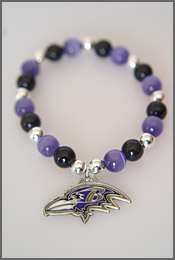 Baltimore Ravens NFL pendant bracelet