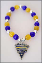 San Diego Chargers NFL pendant bracelet