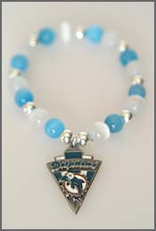 Miami Dolphins NFL pendant bracelet