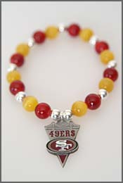 San Francisco 49ers NFL pendant bracelet