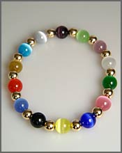 14KT Gold Cancer Awareness Bracelet